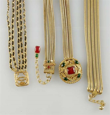 Lot 223 - Group of Chanel Gilt-Metal Jewelry French,...
