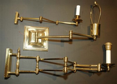 Lot 129A - Five Boxes of Brass Light Fixtures