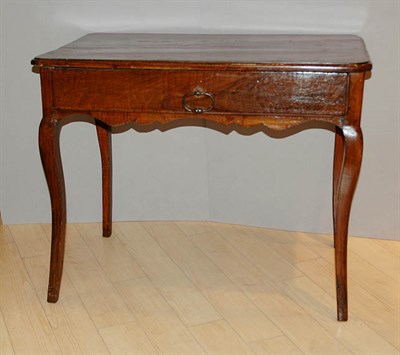Lot 335 - Provincial Louis XV Walnut Side Table 18th...