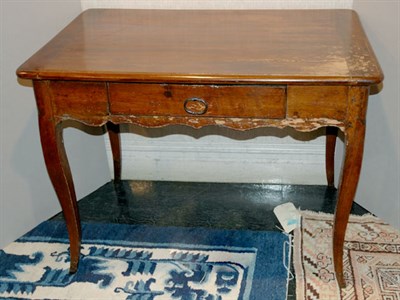 Lot 443 - Provincial Louis XV Walnut Side Table 18th...