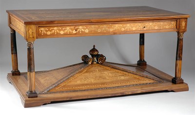 Lot 575 - Italian Neoclassical Marquetry Inlaid Walnut...