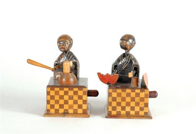 Lot 1014 - Two Japanese Wood Toys 19th Century Comprising...