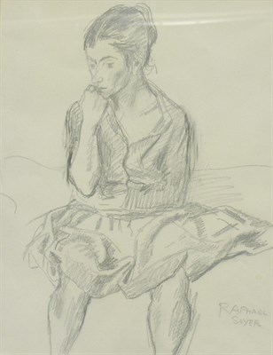 Lot 41 - Raphael Soyer American, 1899-1987 DEEP IN...