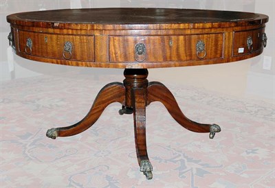 Lot 657 - Regency Mahogany Drum Table Early 19th century...