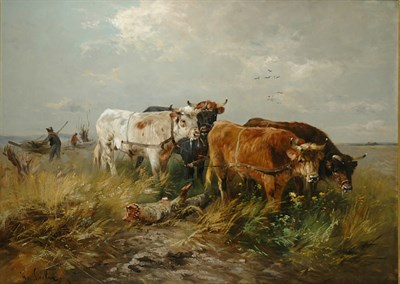 Lot 1109 - Henry Schouten Belgian, 1864-1927 THE HARVEST...
