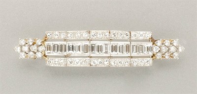 Lot 1083 - Diamond Bar Pin