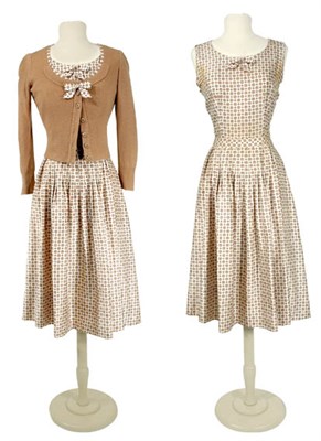 Lot 49 - Mainbocher Cardigan and Daydress Ensemble...