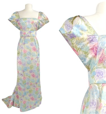 Lot 63 - Mainbocher Impressionist Carnation Taffeta...