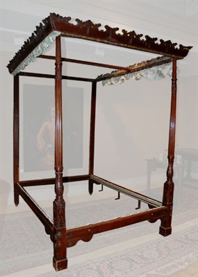 Lot 634 - George III Mahogany Tester Bedstead The...