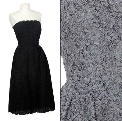 Lot 40 - Elizabeth Arden Black Lace Cocktail Dress...