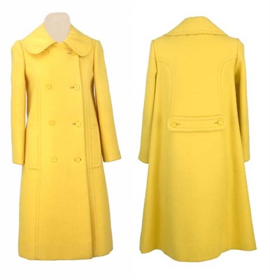 Lot 84 - Nina Ricci Canary Yellow Wool Coat French,...
