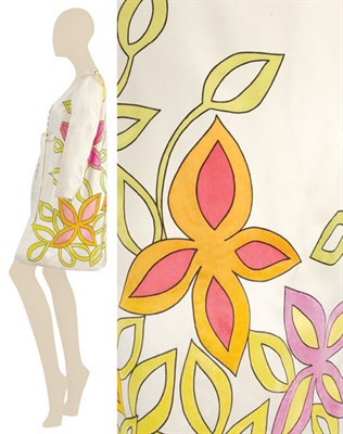 Lot 44 - Burke-Amey Sack Back Mini Dress American, mid...