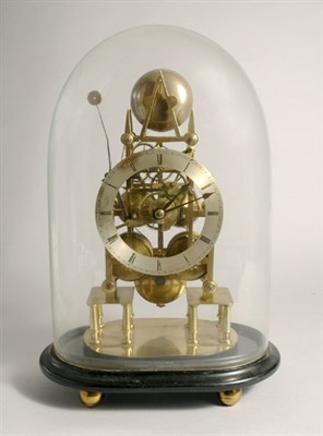 Lot 437 - Victorian Brass Skeleton Clock Second half of...