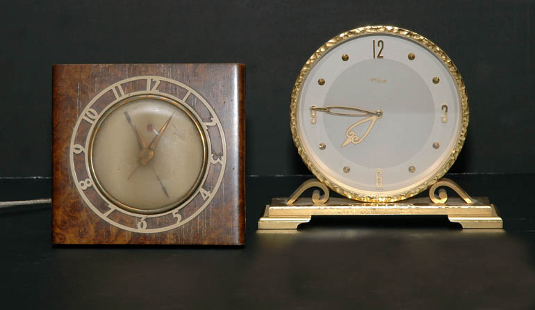 Lot 163 - Two Art Deco Desk Clocks Including a Swiss...
