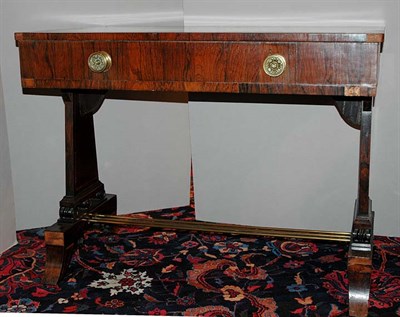 Lot 668 - Regency Brass Mounted Inlaid Rosewood Sofa...