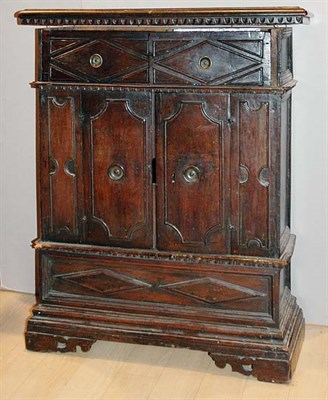 Lot 337 - Italian Baroque Walnut Side Cabinet The...