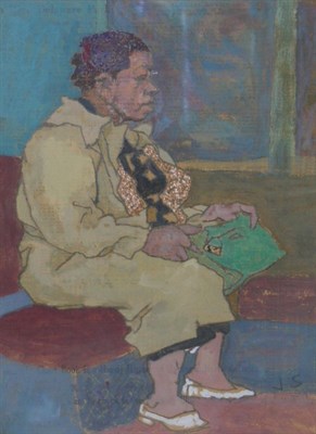 Lot 104 - Joseph Solman American, b.1909 SUBWAY RIDER...