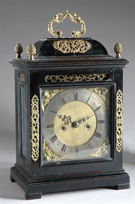 Lot 438 - English Brass Mounted Ebonized Bracket Clock...