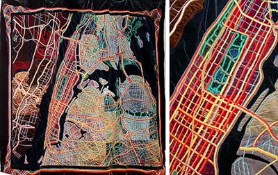 Lot 249 - New York Velvet Quilt Signed Framke Zonneveld...
