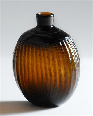 Lot 2215 - Amber Glass Pitkin Type Flask Probably Mid...