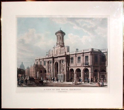 Lot 132 - D. Havell A VIEW OF THE ROYAL EXCHANGE,...