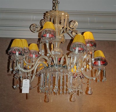 Lot 2335 - Russian Empire Style Cut Glass Twelve-Light...