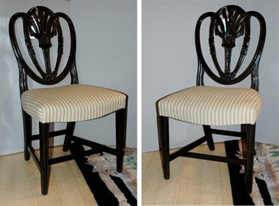 Lot 4418 - Set of Six Georgian Style Carved Mahogany...