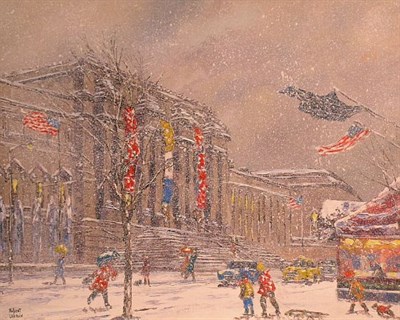 Lot 4032 - Robert Lebron American, b.1928 SNOWY AFTERNOON...