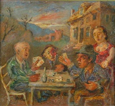 Lot 1283 - David Burliuk Russian/American,1882-1967 A...