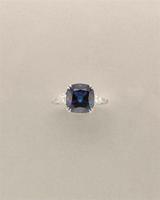 Lot 1267 - Sapphire and Diamond Ring
