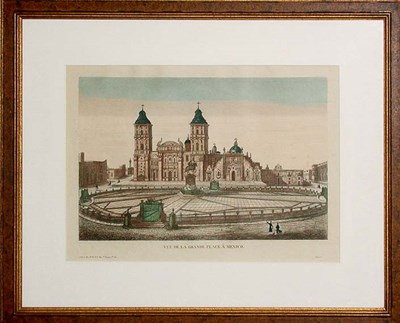 Lot 130 - Artist Unknown VUE DE LA GRANDE PLACE A MEXICO...