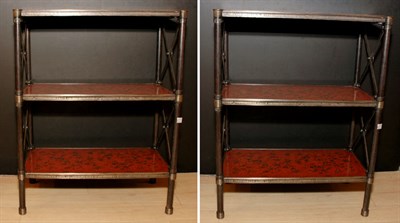 Lot 348 - Pair of Neoclassical Style Patinated-Metal...