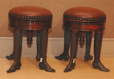Lot 582 - Pair of Victorian Style Patinated-Bronze...