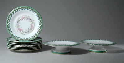 Lot 4252 - Royal Worcester Porcelain Partial Dessert...