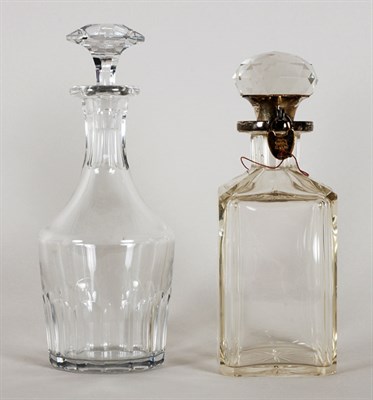 Lot 391 - Baccarat Crystal Decanter; Together with an...