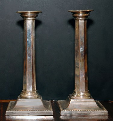 Lot 422 - Pair of Neoclassical Style Silver Plated...