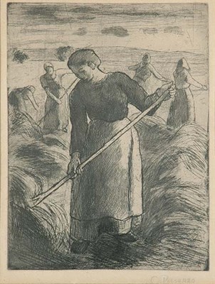 Lot 3244 - Camille Pissarro FANEUSES D'ERAGNY (DELTEIL...