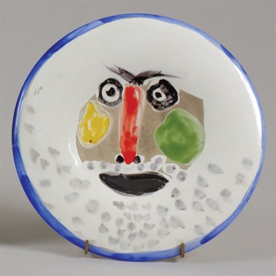 Lot 3240 - Pablo Picasso FACE NO. 203 (A. R. 496) Painted...