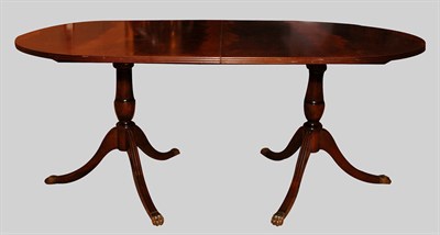 Lot 560 - Regency Style Mahogany Double-Pedestal Dining...