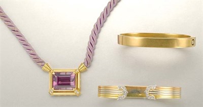Lot 1075 - Group of Gold & Gem-Set Jewelry