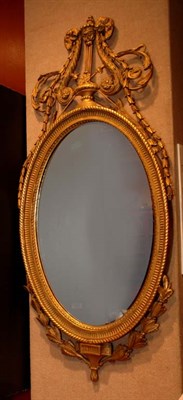 Lot 547 - Neoclassical Style Gilt-Wood Mirror Height 53...
