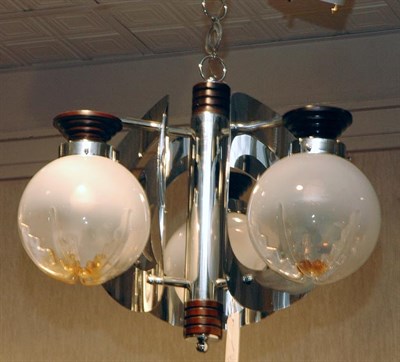 Lot 222 - Italian Glass Chandelier Designed by Mazzega