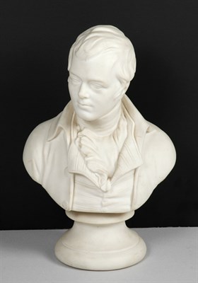 Lot 1235 - Wedgwood Parian Bust of Robert Burns Signed...