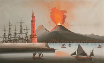 Lot 14 - Neapolitan School 19th/20th Century THE BAY OF...