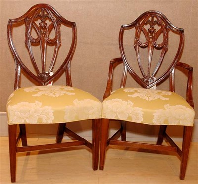 Lot 561 - Six Georgian Style Mahogany Dining Chairs...