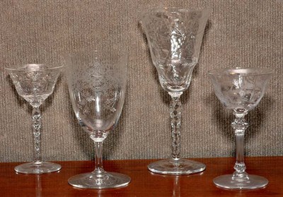 Lot 462 - Miscellaneous Group of Etched and Cut Glass...