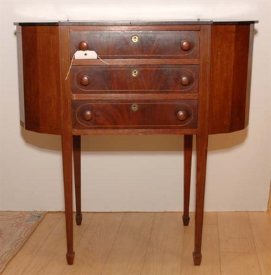 Lot 591 - Federal Style Inlaid Mahogany Work Table...