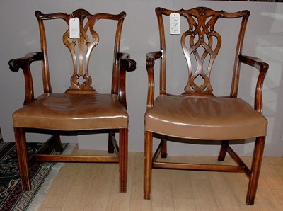 Lot 1238 - Set of Six Assembled Georgian Style Fruitwood...