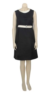 Lot 72 - Beene Black and Creme Silk Cocktail Dress...