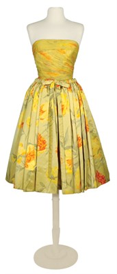 Lot 65 - Galanos Warp Printed Chiffon and Satin...